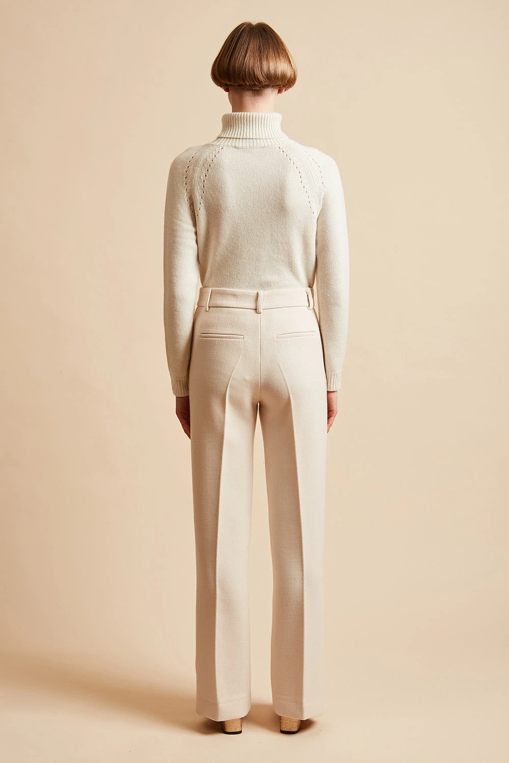 Pantalon Droit En Laine Vierge Italienne 7 Pantalon Droit En Laine Vierge Italienne - Image 5