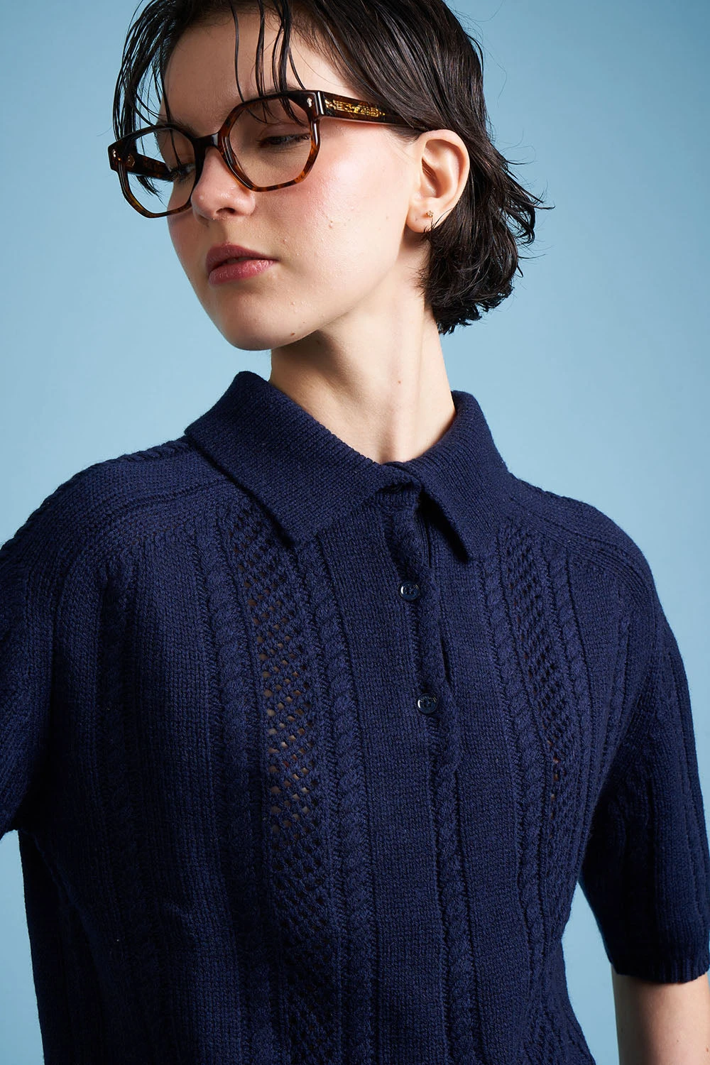 Polo En Maille De Laine Et Cachemire 9 Polo En Maille De Laine Et Cachemire - Image 7