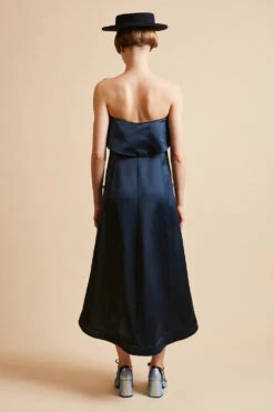 Longue Robe Bustier En Mikado De Soie -Élégance Soldes FW23 sullyssia 8