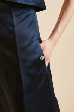 Longue Robe Bustier En Mikado De Soie -Élégance Soldes FW23 sullyssia 9