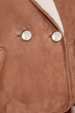 Blouson Aux Revers En Mouton Retourné 8 Blouson Aux Revers En Mouton Retourné -Élégance Soldes H22QFLOWER 2