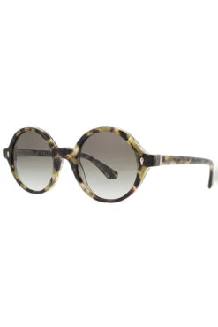 Lunettes De Soleil Arrondies écaille Brun/vert -Élégance Soldes MEGGY30 ECBE