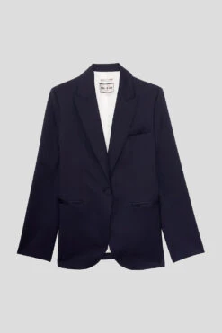 Veste De Tailleur En Laine Vierge Tropicale -Élégance Soldes NLACANAU 03copie