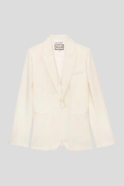 Veste De Tailleur En Laine Vierge Tropicale -Élégance Soldes NLACANAU 12