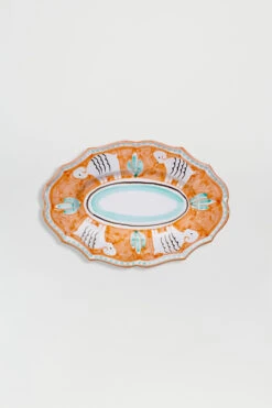 Plateau De Service En Céramique 33cm Mouton