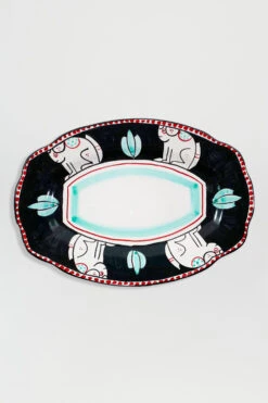 Plateau De Service En Céramique 38cm Chien