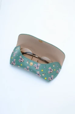 Etui à Lunettes Vert Avec Motif Oursons -Élégance Soldes PAJ GS11 GN4
