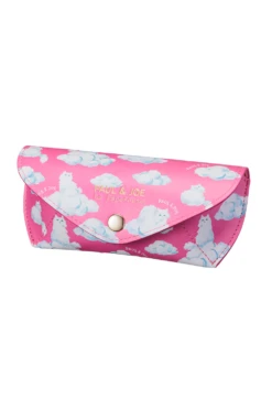 Etui à Lunettes Rose Motif Nuages Et Gipsy