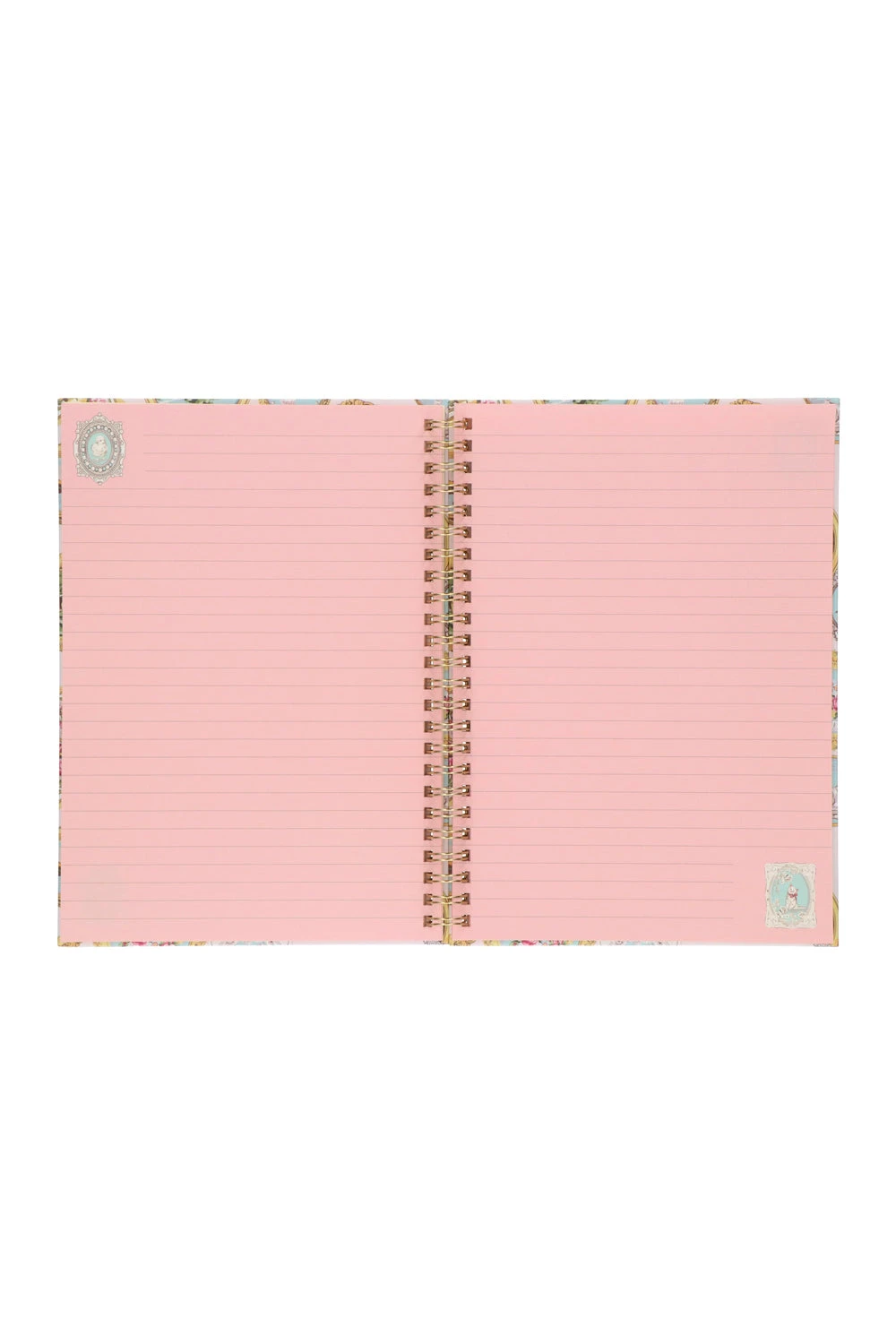 Carnet De Notes à Spirales Rose Motifs Médaillons 7 Carnet De Notes à Spirales Rose Motifs Médaillons - Image 5
