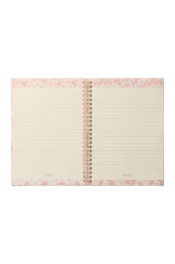 Carnet A5 Rose Motif Fleuri -Élégance Soldes PAJ NB19 023
