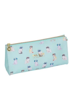 Trousse Menthe Motif Chat à Lunettes