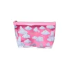 Petite Pochette Transparente Rose Motif Nuages Et Gipsy 1 Petite Pochette Transparente Rose Motif Nuages Et Gipsy -Élégance Soldes PAJ PO09 PK