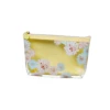 Petite Pochette Transparente Jaune Motif Chrysanthèmes 2 Petite Pochette Transparente Jaune Motif Chrysanthèmes -Élégance Soldes PAJ PO09 YE