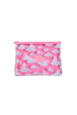 Pochette Transparente Rose Motif Nuages Et Gipsy