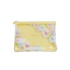 Pochette Transparente Jaune Motif Chrysanthèmes 1 Pochette Transparente Jaune Motif Chrysanthèmes -Élégance Soldes PAJ PO10 YE