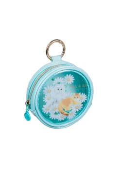 Petite Pochette Ronde Verte Motif Gipsy Et Nounette