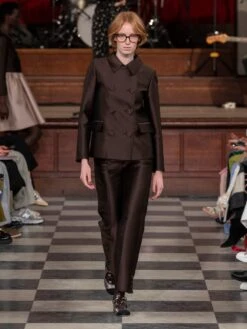 Pantalon En Mikado De Soie Mélangée -Élégance Soldes PAU0292 6e2f8fa1 81b4 442c 9057 667c35a7ee3f