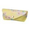 Etui à Lunettes Jaune Motif Chrysanthèmes -Élégance Soldes PJ GS12 YE