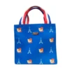 Tote Bag Bleu Nounette In Paris -Élégance Soldes PJA B1004bl