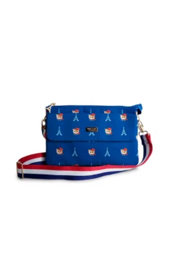 Sac à Main Bandoulière Bleu Nounette In Paris