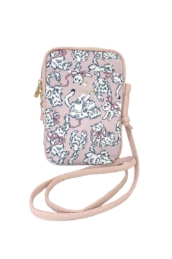 Grande Pochette Pour Téléphone Rose Motif Chats
