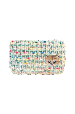 Pochette En Tweed Motif Nounette