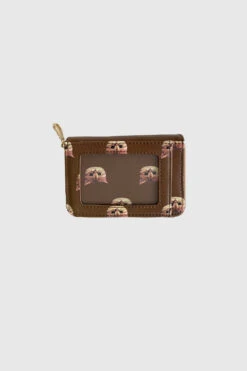 Porte-monnaie Imprimé Chat -Élégance Soldes PJA W314 BROWN2