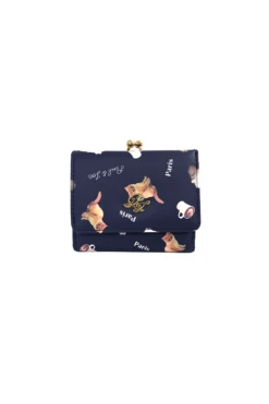 Porte-monnaie Imprimé Nounette Et Gipsy -Élégance Soldes PJA W712navy