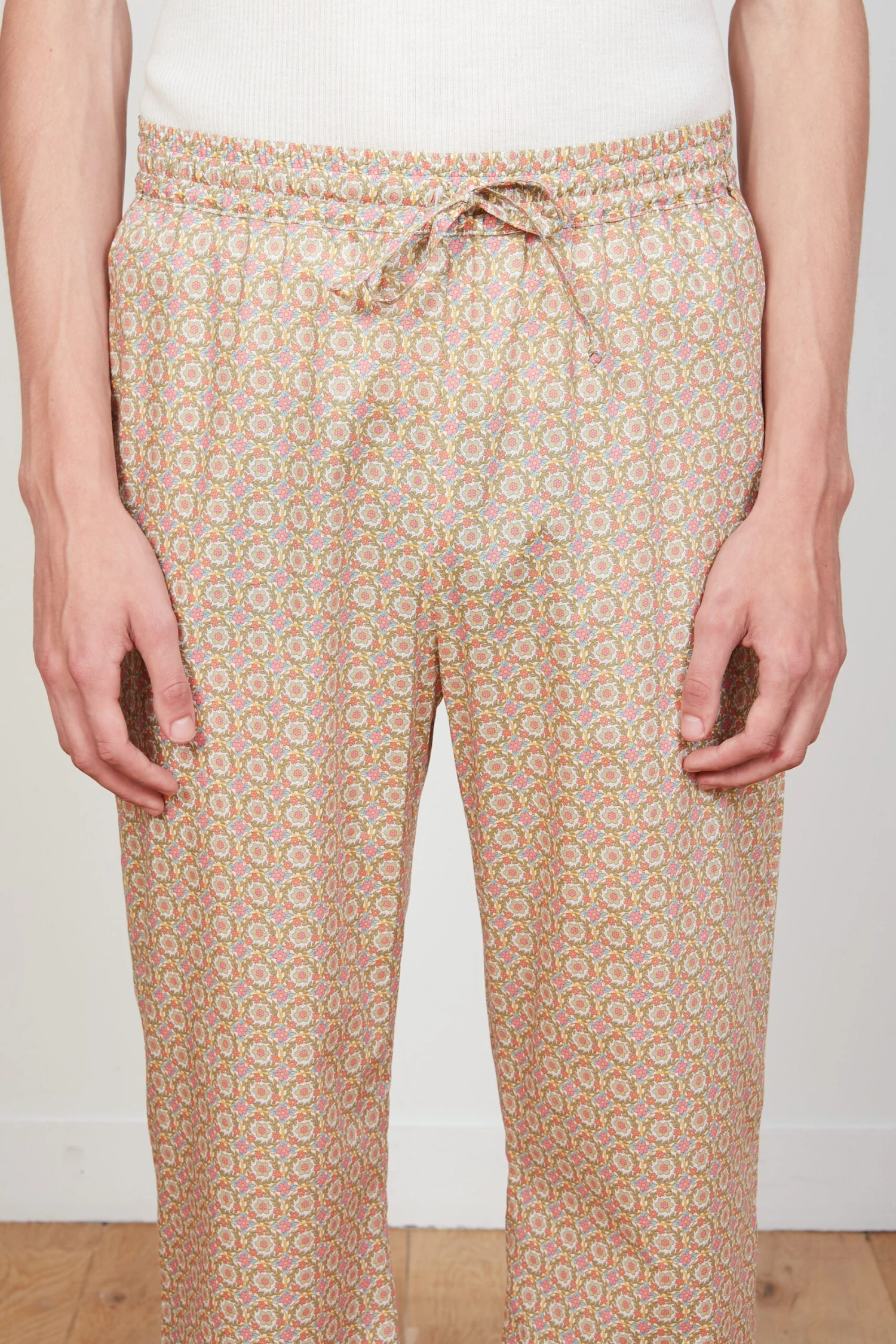 Pantalon En Popeline De Coton à Motif Floraux 5 Pantalon En Popeline De Coton à Motif Floraux - Image 3