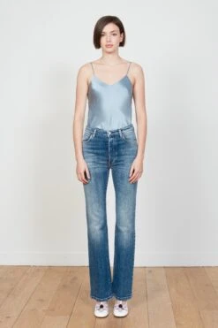 Jean Taille Haute Coupe Droite Intemporel