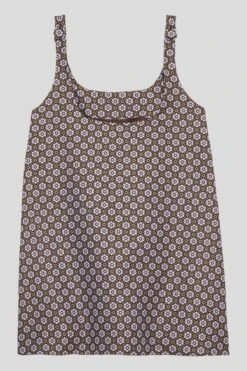 Robe Courte Chasuble En Jacquard à Motif Floral 13 Robe Courte Chasuble En Jacquard à Motif Floral -Élégance Soldes SANITA