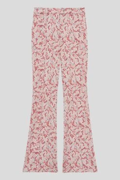 Pantalon En Interlock Jacquard à Motif Floral All Over -Élégance Soldes SBERYL
