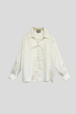 Blouse En Twill De Soie -Élégance Soldes SDANAECRUDEVANT