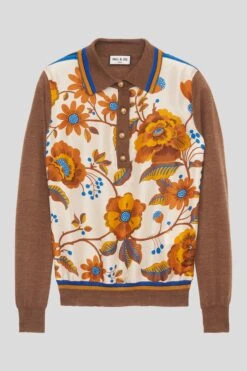 Polo Bi-matière En Maille Merinos Et Twill De Soie -Élégance Soldes SGILLES