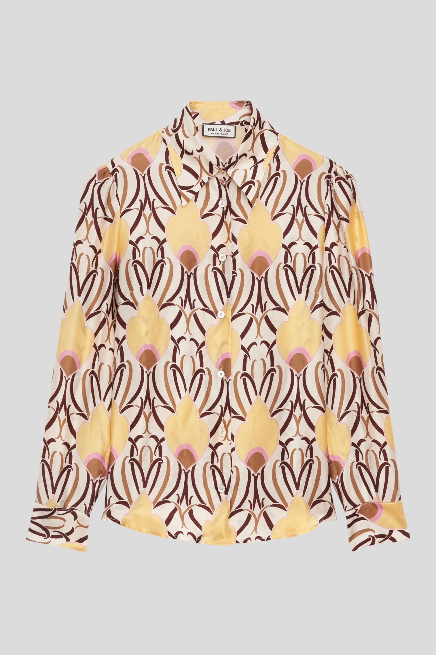 Chemise En Satin De Soie Imprimée All Over 6 Chemise En Satin De Soie Imprimée All Over - Image 4