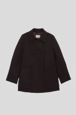 Manteau Court à Petites épaules En Caddy De Laine 11 Manteau Court à Petites épaules En Caddy De Laine -Élégance Soldes SMANILLE