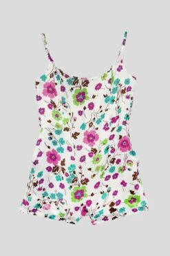 Combinaison Courte Sans Manche -Élégance Soldes SOULAC WHITE