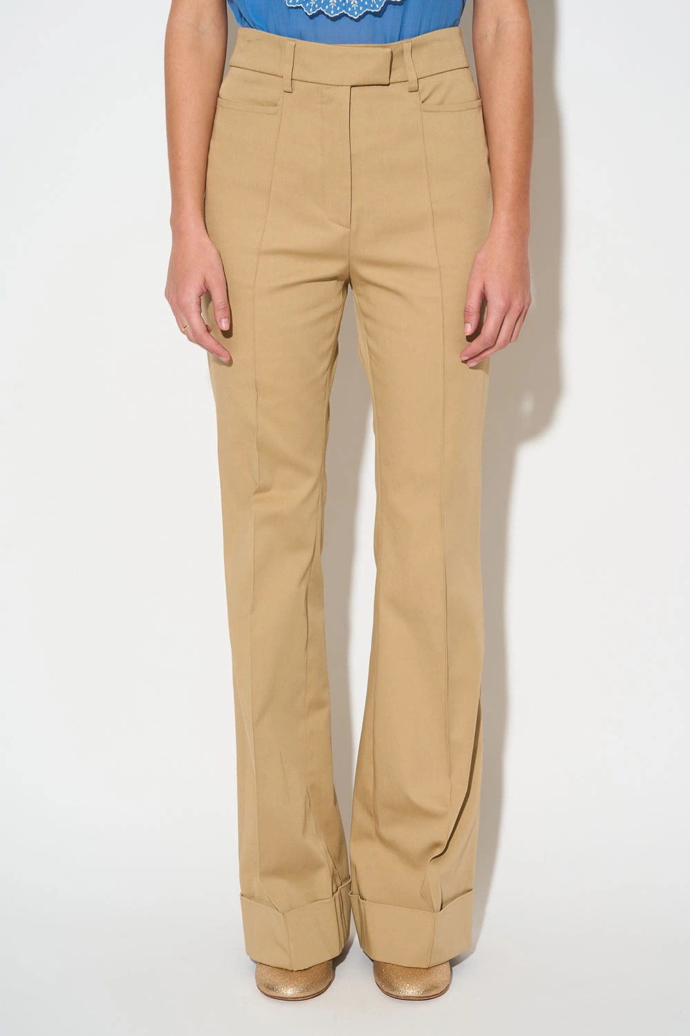 Pantalon Taille Haute Avec Revers 7 Pantalon Taille Haute Avec Revers - Image 5