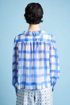 Blouse à L'encolure Ornée D'un Volant -Élégance Soldes SS24 TCLAUDIA 14