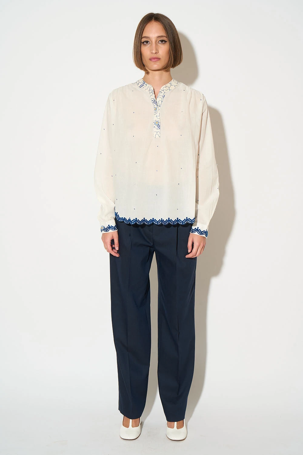 Blouse Aux Broderies "cornely" 7 Blouse Aux Broderies "cornely" - Image 5