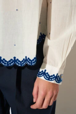 Blouse Aux Broderies "cornely" 9 Blouse Aux Broderies "cornely" -Élégance Soldes SS24 TCORAZON 4