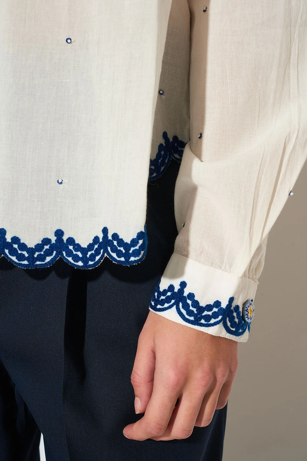 Blouse Aux Broderies "cornely" 5 Blouse Aux Broderies "cornely" - Image 3