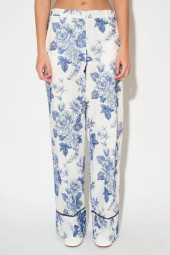 Pantalon Coupe Décontractée Aux Broderies Exclusives -Élégance Soldes SS24 TEVANS 03