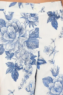 Pantalon Coupe Décontractée Aux Broderies Exclusives -Élégance Soldes SS24 TEVANS 03 1