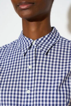 Robe Plissée Soleil Imprimée Vichy -Élégance Soldes SS24 TFIDELIA 31 3