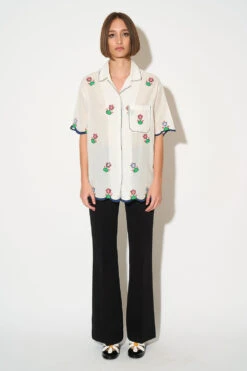 Pantalon à La Coupe Droite En Milano Italien -Élégance Soldes SS24 THEUREUSE 8cb6f059 f534 448c 9434 1551bc4db527