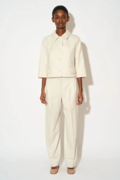 Veste Courte Au Col Brodé à La Main -Élégance Soldes SS24 TKALI 12 1