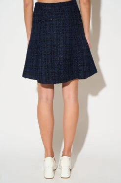 Jupe Courte à Godets En Tweed Lurex Tissé En France -Élégance Soldes SS24 TLILLAS 05 3