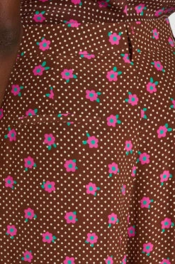 Pantalon Jambes Larges En Crêpe De Chine -Élégance Soldes SS24 TNINIYO 2