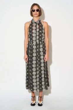 Robe Trompe L'oeil Avec Dentelle Appliquée -Élégance Soldes SS24 TSOLANGE 02 4